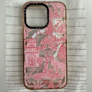 Casetify MagSafe impact Case IPhone 13 Pro. Cheetah Paradise Pink